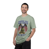 Honoring Those Who Served Shirt, Military Memorial T-Shirt, Fallen Soldier Tribute, Veteran Remembrance Gift, Patriotic Eagle Tribute Tee