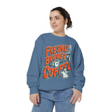 Coffee Lover Halloween Sweatshirt, Freshly Brewed Coffee Ghost Pullover, Cute Spooky Season Gift for Barista and Caffeine Fan, Gift for Her