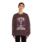1776 Wings of Freedom Sweatshirt, Patriotic Eagle Pullover, American Flag Crewneck, USA 250th Anniversary Gift, Fourth of July Top
