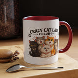 Crazy Cat Lady Social Club Mug, Funny Cat Mom Coffee Mug, Cat Lover Gift for Women, Cute Kitten Coffee Cup, Pet Parent Present