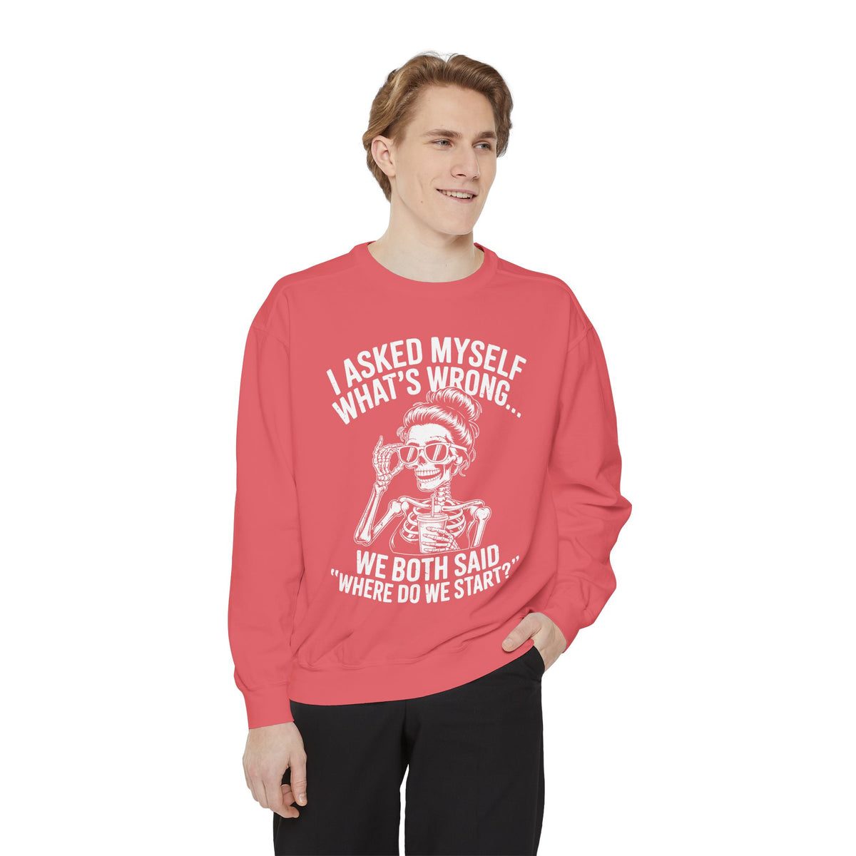 Funny Retro Humor Comfort Colors Sweatshirt, Sarcastic Vintage Graphic Sweatshirt for Women