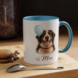 Personalized Dog Portrait Mug, Custom Pet Name Coffee Mug, Dog Lover Gift for Pet Parents, Memorial or Birthday Dog Mug