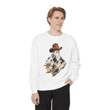 Western Ghost Halloween Sweatshirt, Cowboy Hat Spooky Pullover, Cute Vintage Fall Gift for Cowgirl, Country October Outfit for Women