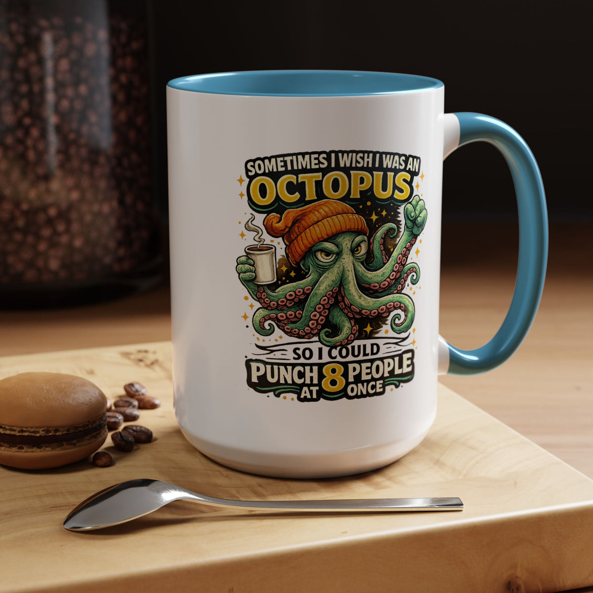Funny Octopus Coffee Mug, Sometimes I Wish I Was an Octopus Mug, Sarcastic Office Humor Cup, Coworker Gift, Funny Boss Gift, Coffee Lover