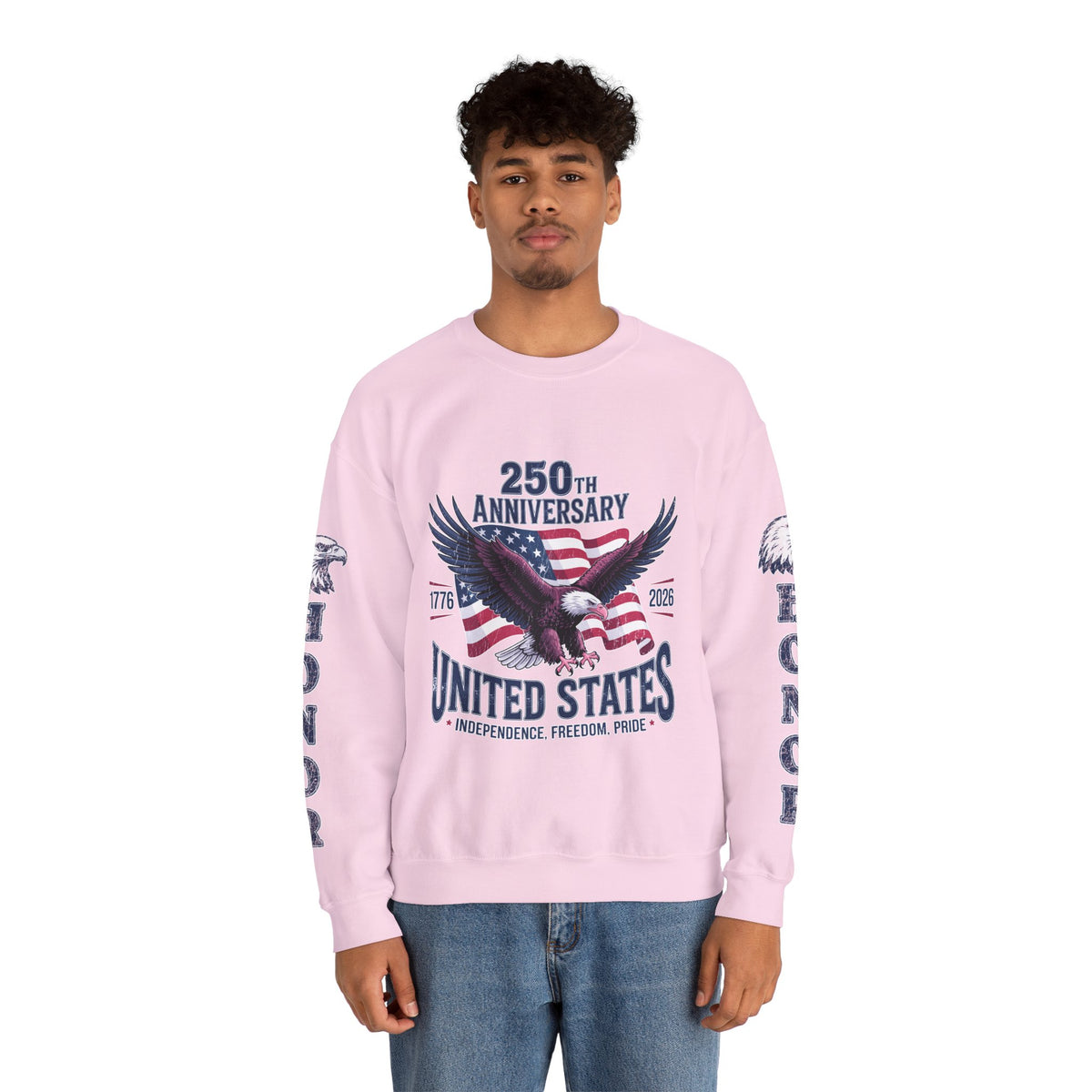 250th Anniversary Sweatshirt, United States Eagle Pullover, USA 1776 2026 Top, Independence Day Gift, Patriotic Americana Clothing