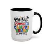 Personalized College Bound Mug, Plot Twist Campus Bound Graduation Cup, Custom Class of 2026 Gift for Her, High School Senior Present
