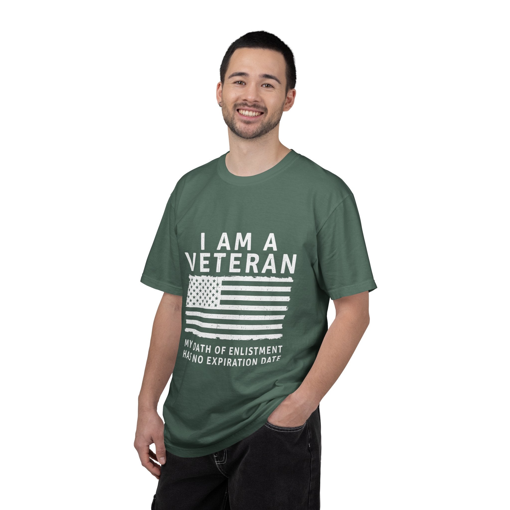 I Am a Veteran Shirt, My Oath Has No Expiration Date T-Shirt, Patriotic Military Gift, Veterans Day Tee for Retired Service Member