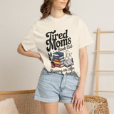 Comfort Colors Tired Moms Book Club Shirt, Book Lover Mom Tee, Reading Mom Shirt, Coffee and Books Graphic Tee, Booktok Gift