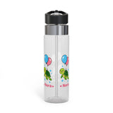 Personalized Turtle Water Bottle for Girls, Custom Name Kids Drink Bottle, Cute Sea Turtle School Bottle, Birthday Gift for Her