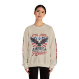 America 250 Sweatshirt 1776 2026, 250th Anniversary USA Pullover, Patriotic Eagle Top, American History Gift, July 4th Outfit