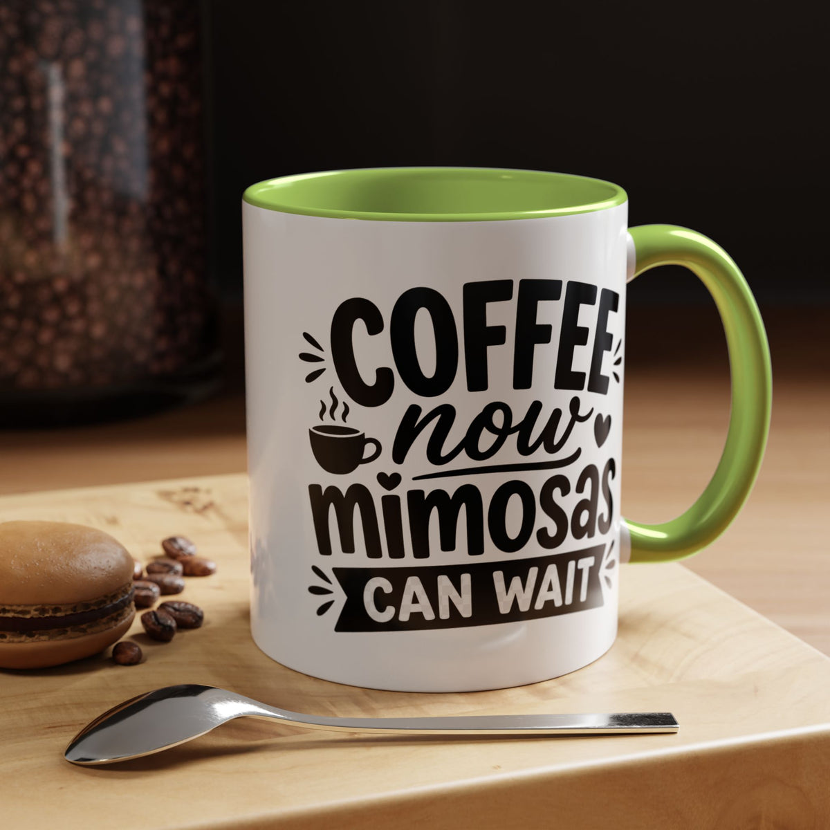 Funny Coffee Lover Mug, Coffee Now Mimosas Can Wait Mug, Brunch Coffee Cup, Caffeine Lover Gift, Morning Coffee Mug for Friends