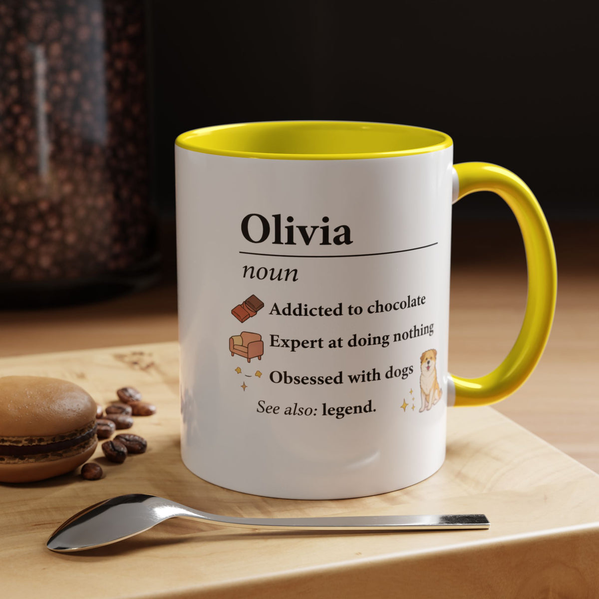 Personalized Definition Mug, Custom Name Coffee Mug for Women, Dog Lover Gift, Personalized Best Friend Mug, Unique Birthday Cup