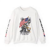 Freedom Is Not Free Sweatshirt, Patriotic Eagle Pullover, American Flag Military Style, Veterans Gift, USA Pride, Americana Clothing