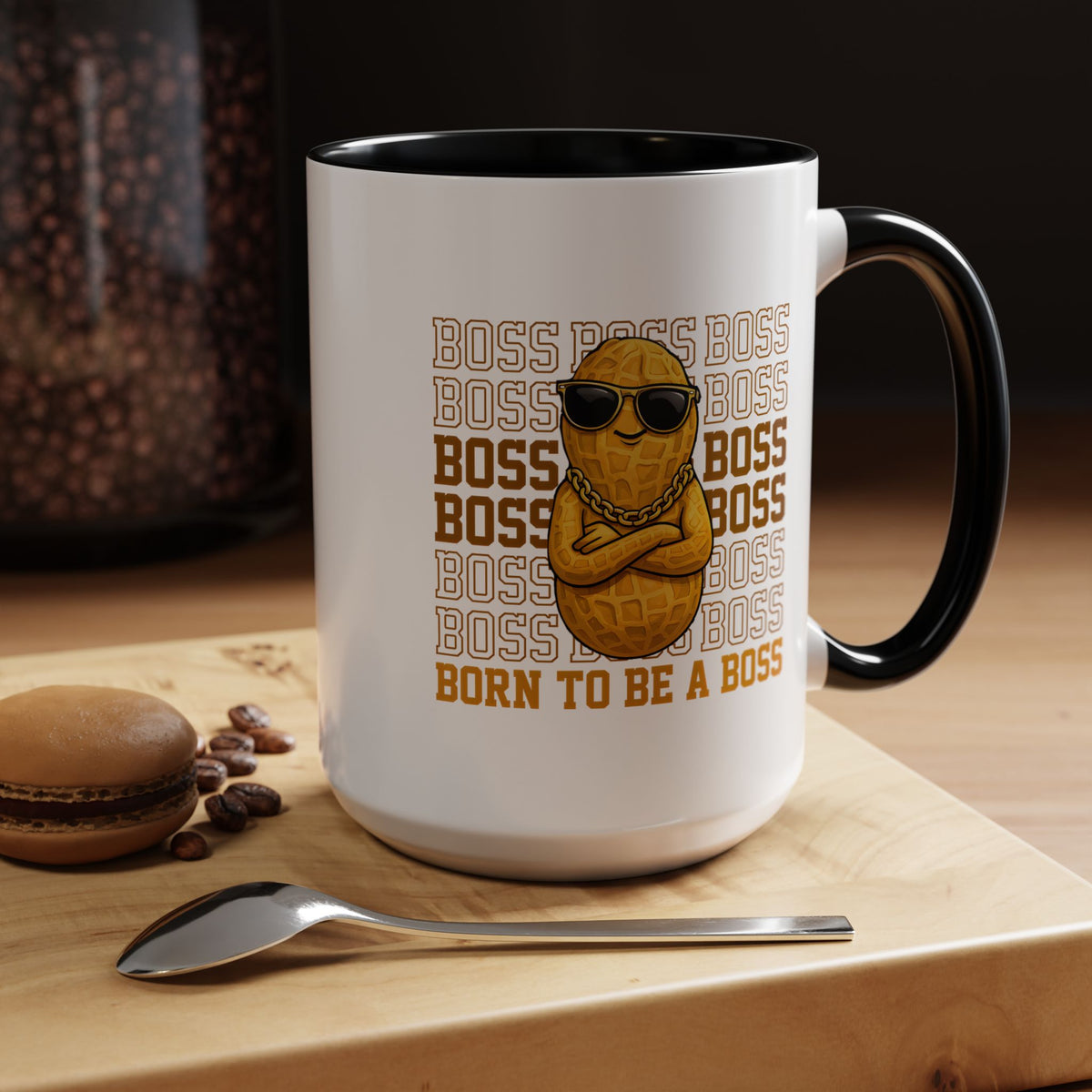 Born to Be a Boss Mug, Funny Boss Coffee Mug, Leadership Gift for Manager, Entrepreneur Coffee Cup, Office Desk Gift
