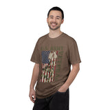 US Army Veteran Shirt, American Flag Camo T-Shirt, Military Dog Tag Tee, Patriotic Gift for Soldier, Retirement or Veterans Day Top