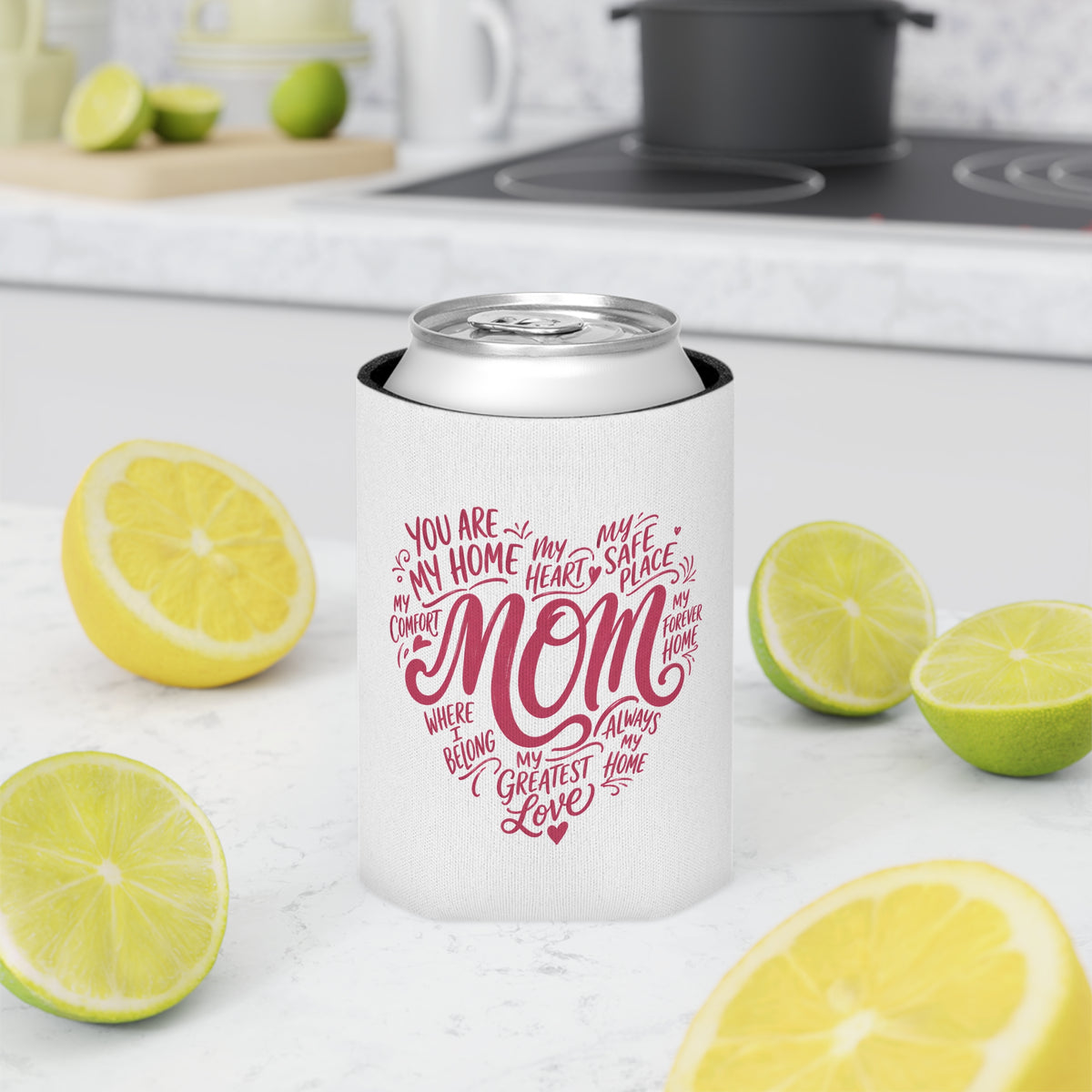 Mom Can Cooler, Wine Can Holder for Mom, Mothers Day Gift, Mom Drink Sleeve, Sentimental Gift for Mama, Cute Beverage Holder for Women