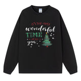 Most Wonderful Time Christmas Tree Sweatshirt, Christmas Graphic Crewneck Pullover