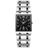 Fully Automatic Non-Mechanical Square Men's Steel Band Quartz Watch Waterproof Watch
