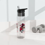 Good Vibes Water Bottle for Women, Tropical Skull Floral Drink Bottle, Retro Beach Lover Gift, Colorful Summer Gift for Her