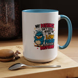 Funny Patience Mug, Low Power Bird Coffee Cup, Sarcastic Quote Gift for Coworker, Tired Mom Birthday Present, Office Humor Drinkware