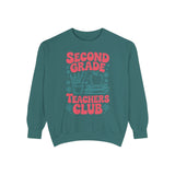 Second Grade Teachers Club Sweatshirt, Retro Teacher Crewneck, 2nd Grade Team Shirt, Back to School Outfit, Educator Appreciation Gift