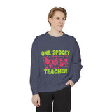 One Spooky Teacher Sweatshirt, Trick or Teach Halloween Crewneck, Cute Educator Gift, Spooky Classroom Shirt, Cute Fall School Outfit