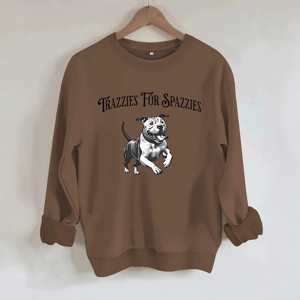 Round neck long sleeved sweatshirt