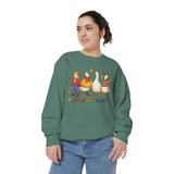 Funny Fall Goose Sweatshirt, Just a Fall Goose Autumn Pullover, Cute Cozy Gift for Bird Lover, Thanksgiving and October Outfit for Her