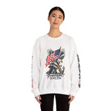 Freedom Is Not Free Sweatshirt, Patriotic Eagle Pullover, American Flag Military Style, Veterans Gift, USA Pride, Americana Clothing