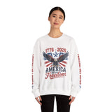 America 250 Sweatshirt 1776 2026, 250th Anniversary USA Pullover, Patriotic Eagle Top, American History Gift, July 4th Outfit