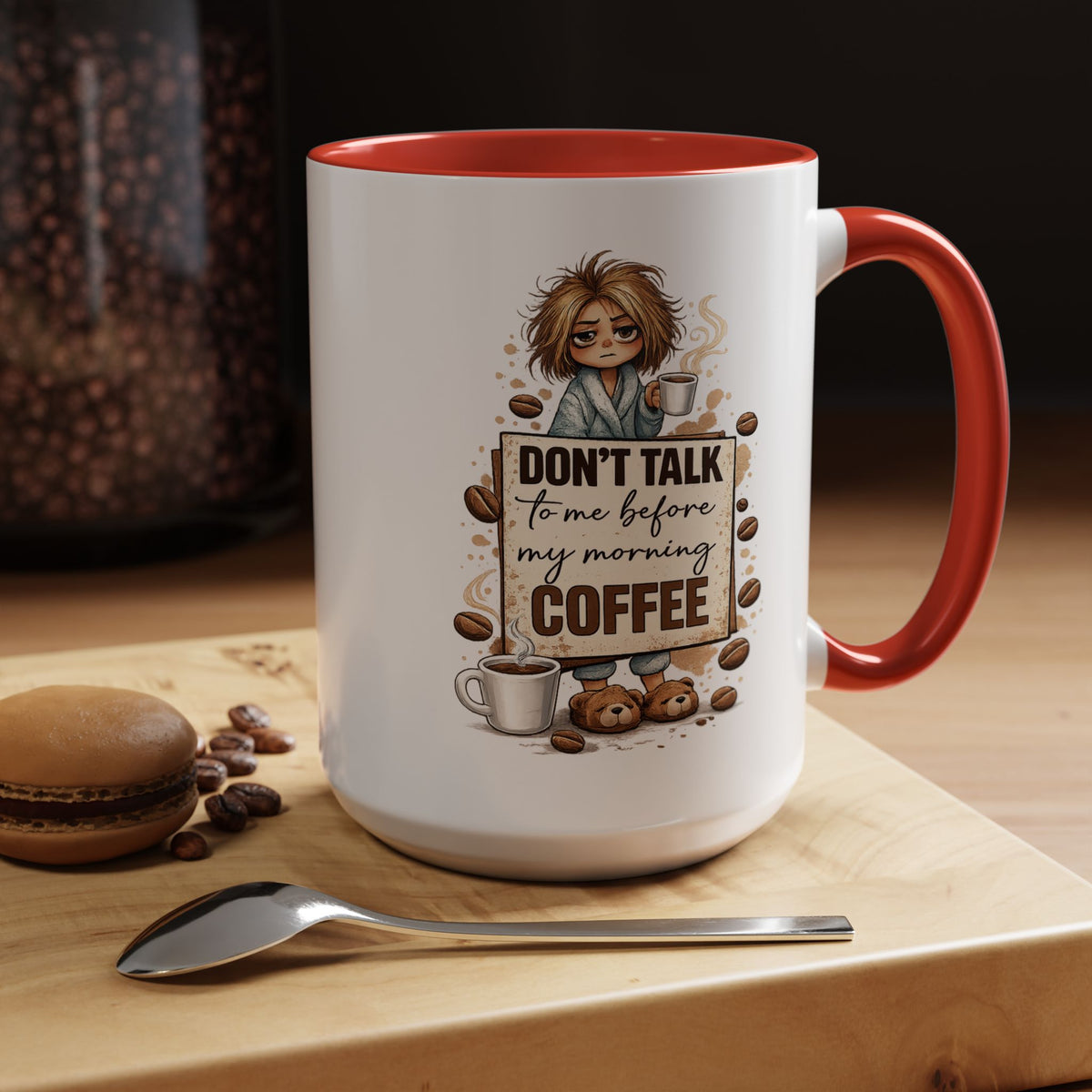 Funny Morning Coffee Mug, Don't Talk To Me Before My Morning Coffee Mug, Coffee Lover Gift for Women, Caffeine Humor Cup