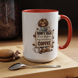 Funny Morning Coffee Mug, Don't Talk To Me Before My Morning Coffee Mug, Coffee Lover Gift for Women, Caffeine Humor Cup