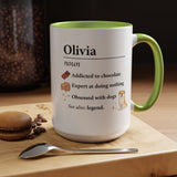 Personalized Definition Mug, Custom Name Coffee Mug for Women, Dog Lover Gift, Personalized Best Friend Mug, Unique Birthday Cup