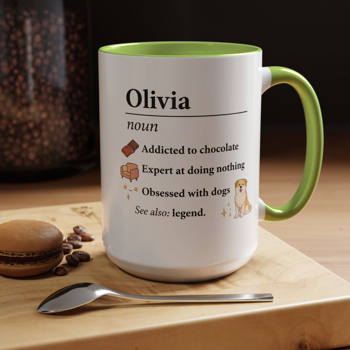 Personalized Definition Mug, Custom Name Coffee Mug for Women, Dog Lover Gift, Personalized Best Friend Mug, Unique Birthday Cup