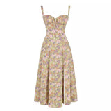 Ladies Fashion summer dresses women  maxi floral slip backless womens dresses elegant