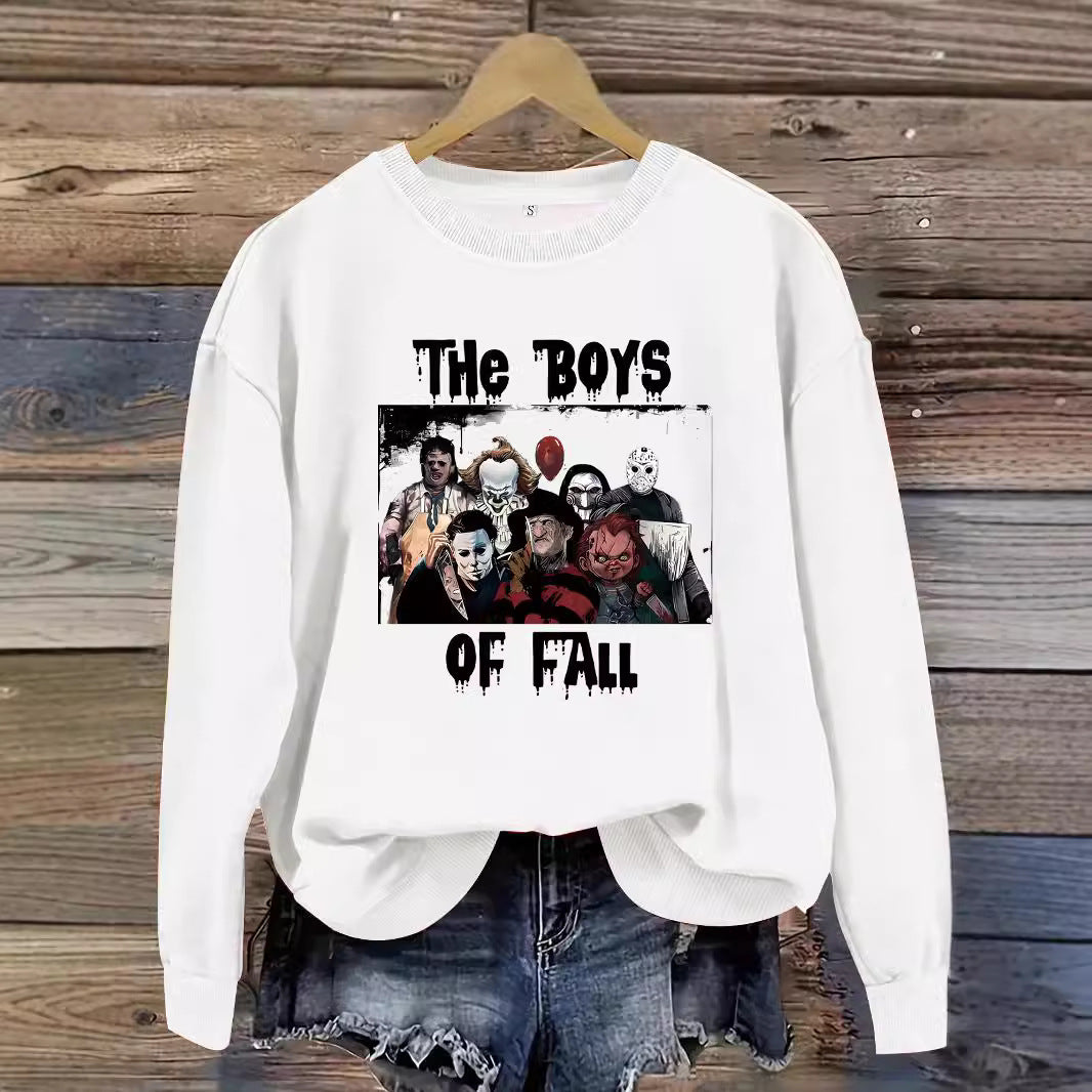 Printed pullover sweatshirt sweatshirt