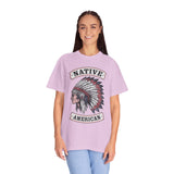 Native American Headdress Shirt, Patriotic USA Graphic Tee, Vintage American Eagle Style, Western Americana Gift, Fourth of July Shirt