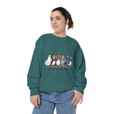 Just a Spooky Goose Sweatshirt, Funny Halloween Goose Crewneck, Cute Ghost Pumpkin Shirt, Animal Lover Gift, Cozy Spooky Season Fall Outfit