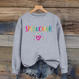 Loose velvet sweatshirt