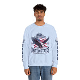 250th Anniversary Sweatshirt, United States Eagle Pullover, USA 1776 2026 Top, Independence Day Gift, Patriotic Americana Clothing