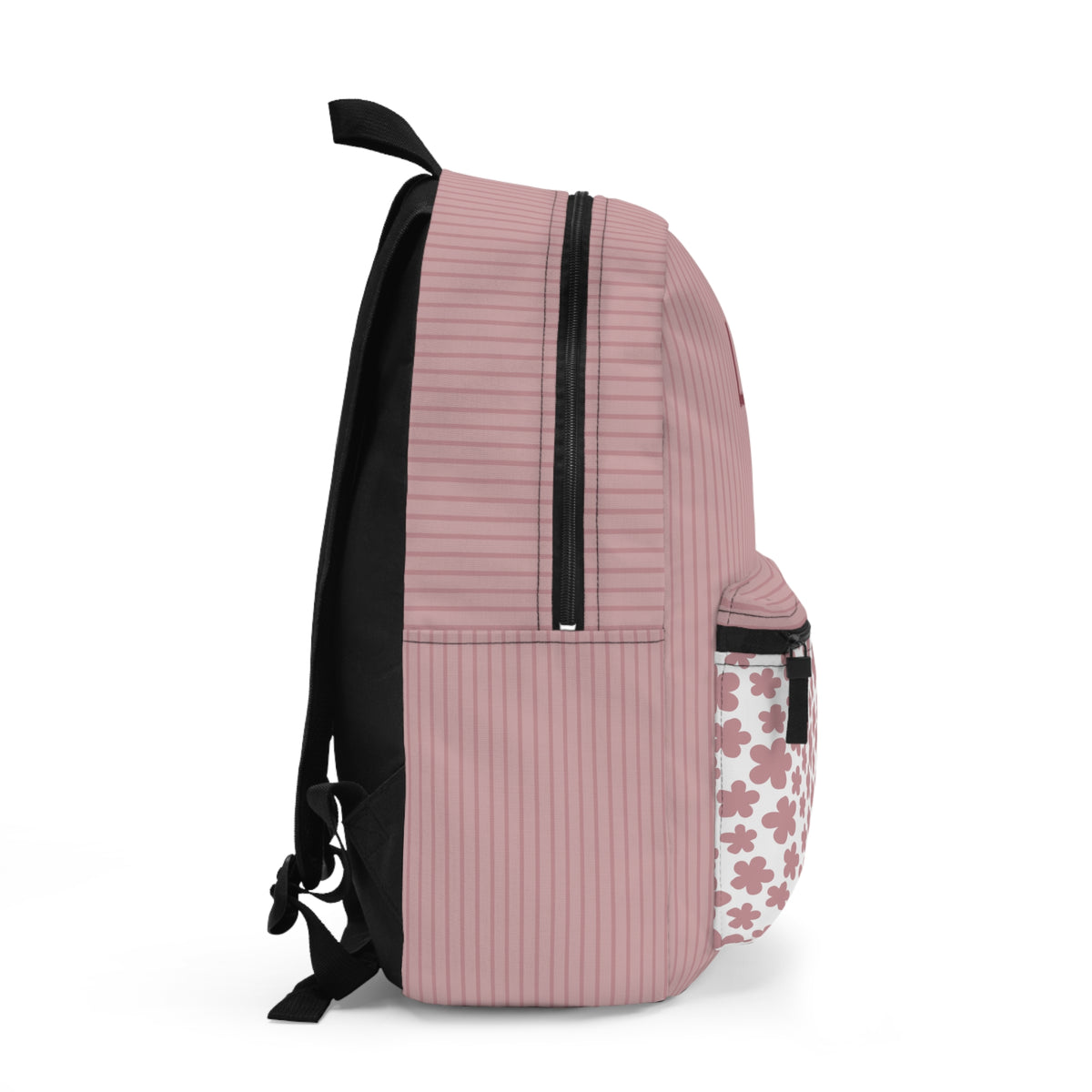 Personalized Pink Kids Backpack, Custom Name Floral School Bag, Cute Girls Backpack, Back to School Book Bag, Preschool Gift