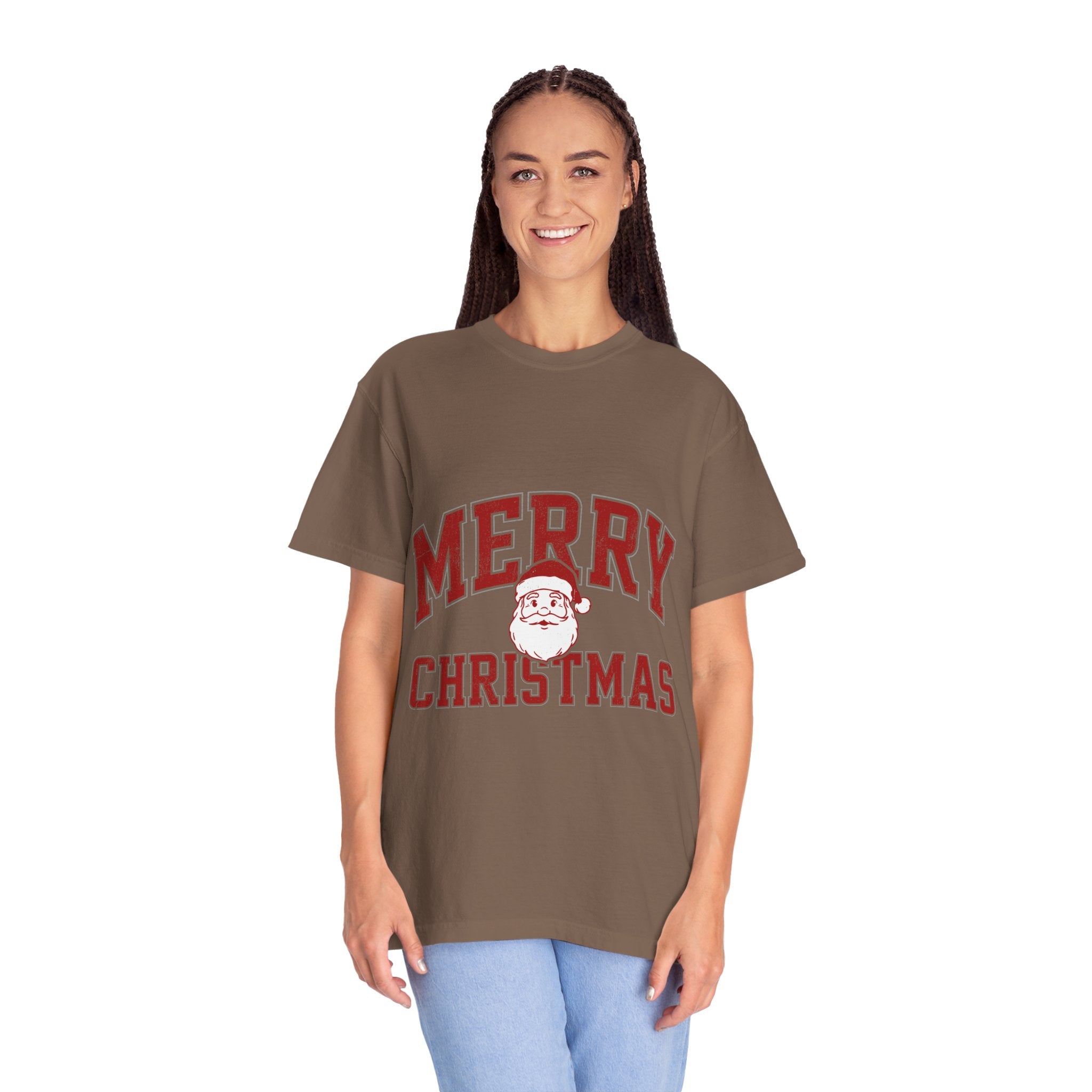 Merry Christmas Santa Shirt, Vintage Holiday T-Shirt, Festive Christmas Party Tee, Retro Santa Claus Gift for Family Photos, Men or Women