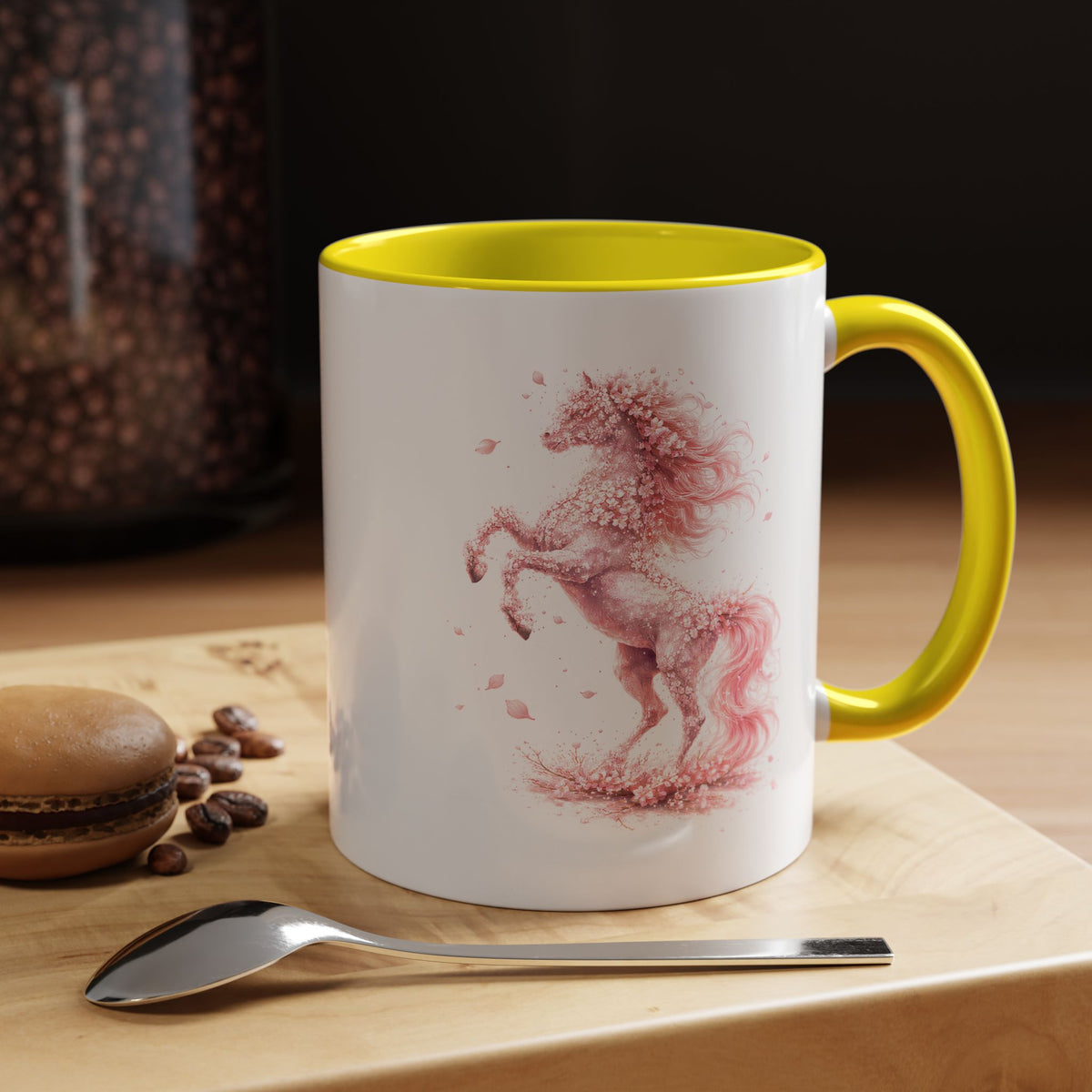 Floral Horse Mug, Horse Lover Gift, Equestrian Coffee Mug, Horse Mom Cup, Horse Art Mug, Ranch Life Gift, Horse Owner Present