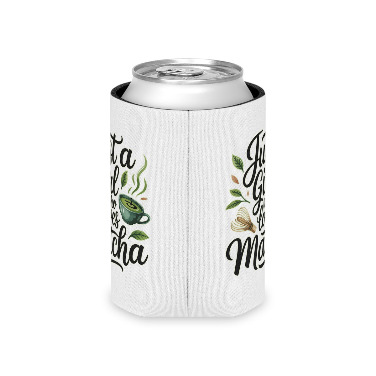 Matcha Lover Can Cooler, Just a Girl Who Loves Matcha, Cute Green Tea Drink Holder, Matcha Gift for Her, Cafe Lover Gift, Tea Party Favor