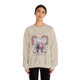 250 Live Free or Die Sweatshirt, Patriotic Skull Crewneck, American Flag Pullover, USA 250th Anniversary Gift, Fourth of July Top