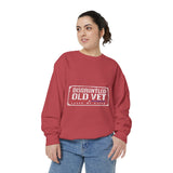 Disgruntled Old Vet Sweatshirt, Leave Me Alone Veteran Crewneck, Funny Military Gift for Retired Soldier, Sarcastic Grandpa Pullover