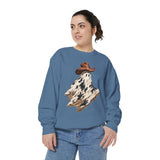 Western Ghost Halloween Sweatshirt, Cowboy Hat Spooky Pullover, Cute Vintage Fall Gift for Cowgirl, Country October Outfit for Women