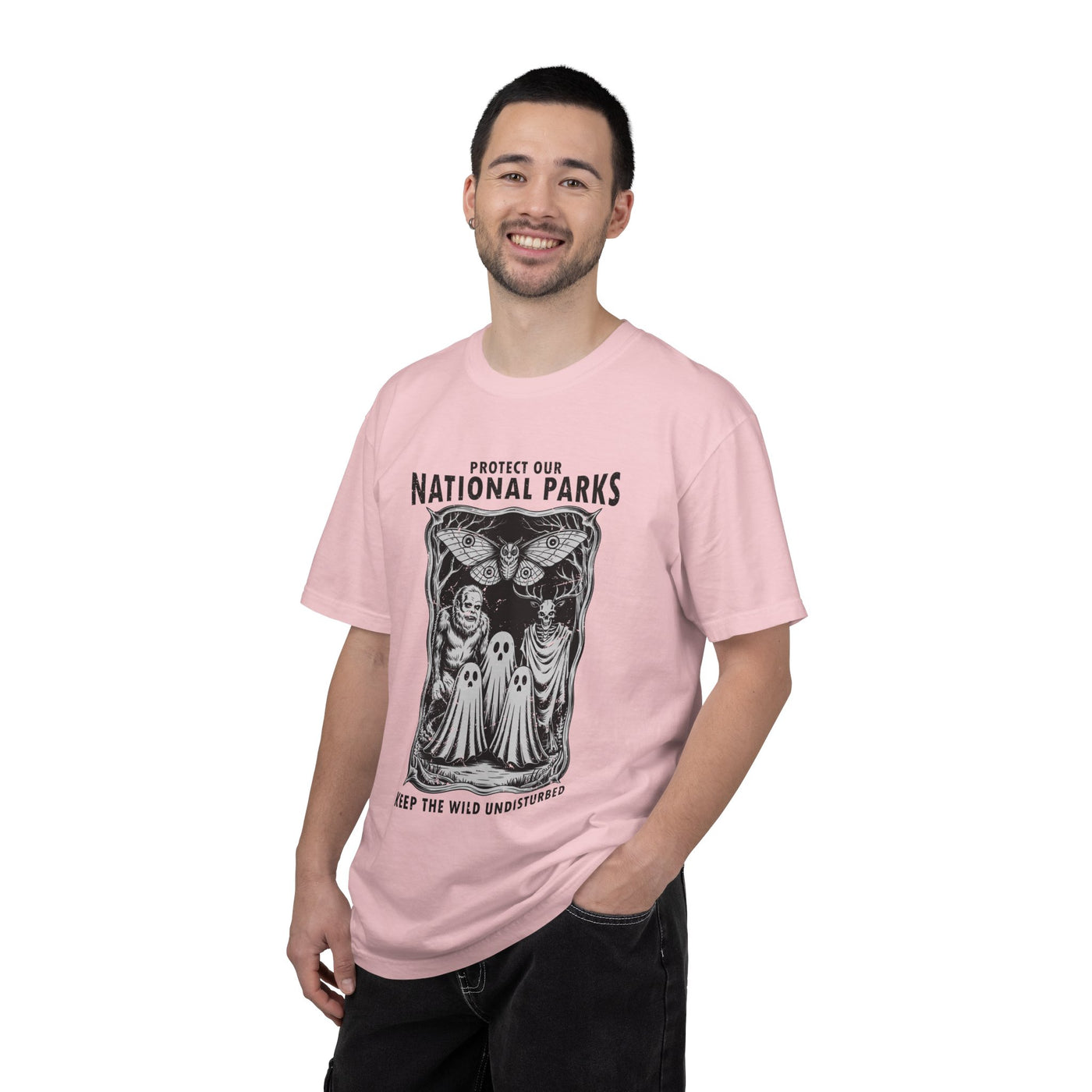 National Parks Gothic Comfort Colors Shirt, Protect Our National Parks Graphic Tee, Cryptid Nature Lover Shirt, Spooky Outdoor Apparel