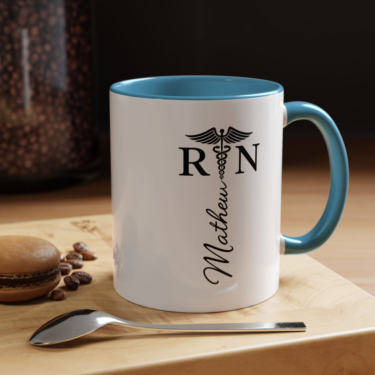 Personalized RN Coffee Mug, Registered Nurse Gift, Custom Nurse Name Mug, Nursing School Graduation Gift, RN Appreciation Cup