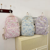 Small Fresh Floral Three Piece Backpack Set